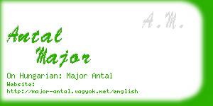 antal major business card
